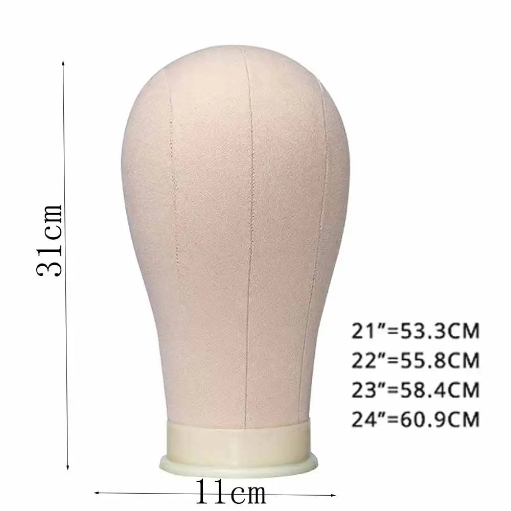 Canvas Wig Head with Stand