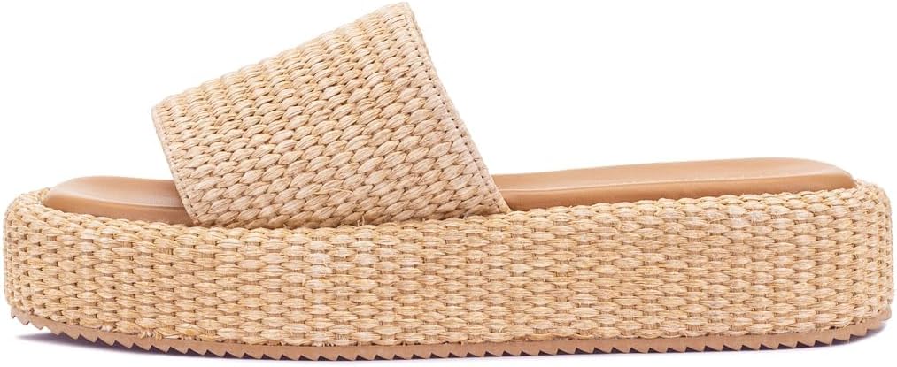 Chic Raffia Espadrille Slides