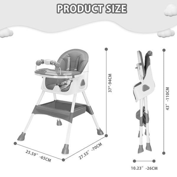 Convenient Foldable Baby High Chair