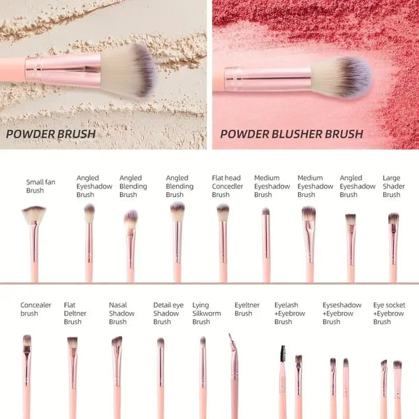 Pink Beauty Brush Set