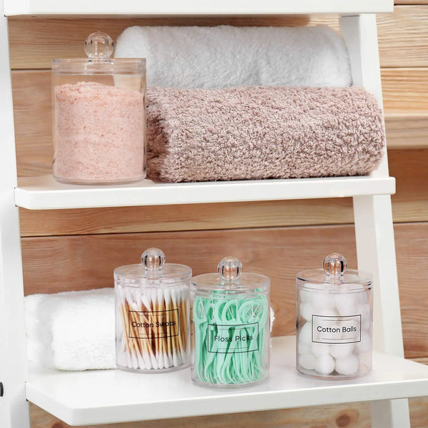 Clear Vanity Organizer Set